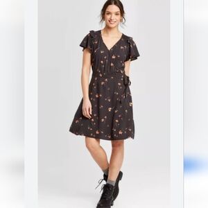 Universal Thread Black Wrap Dress